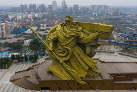 湖北荆州耗资1.7亿建巨型关公雕像的近况如何？